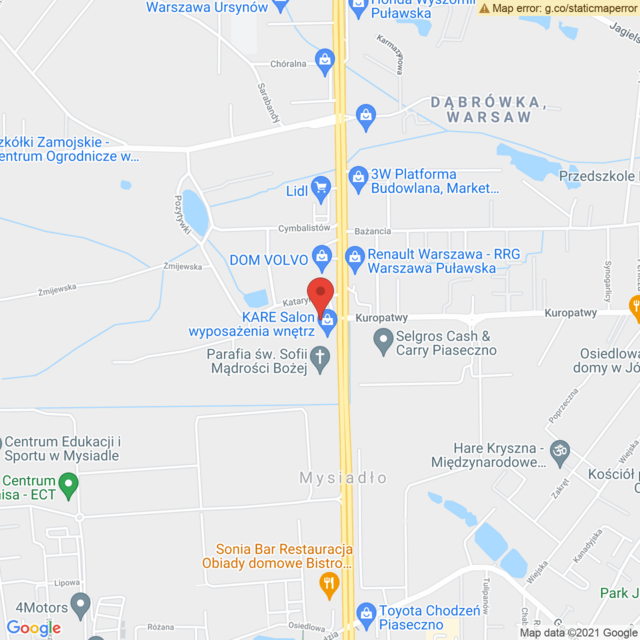 Lokalizacja Lexus Warszawa Puławska Chodzeń
