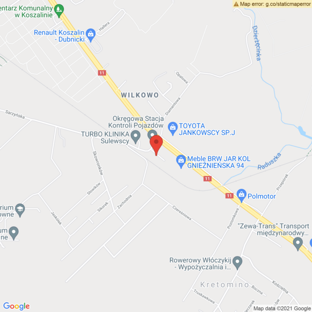 Lokalizacja Toyota Koszalin 1