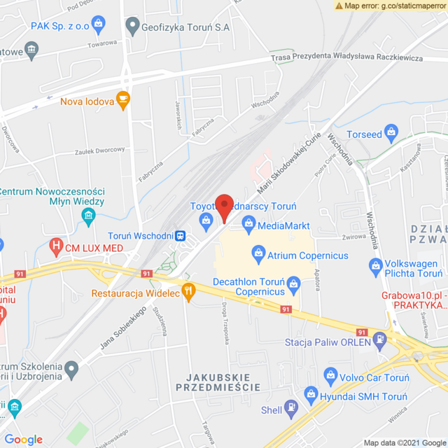 Lokalizacja Toyota Toruń 1