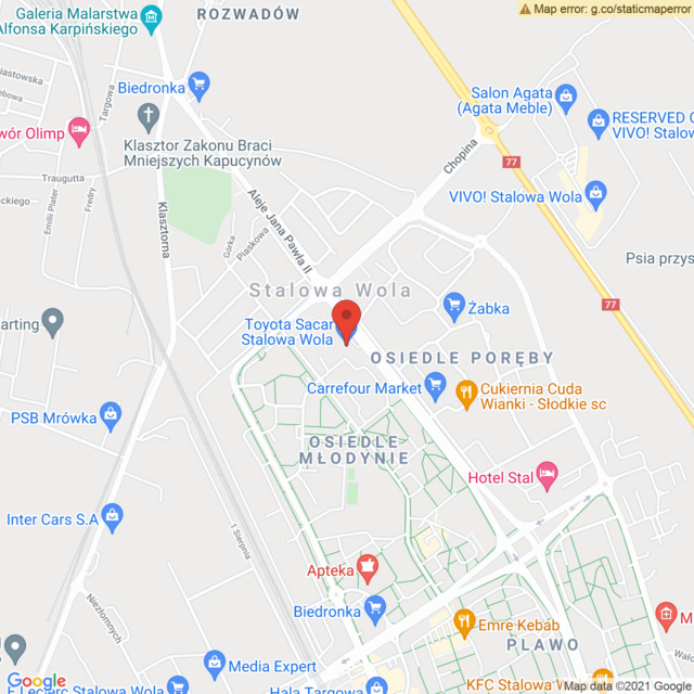 Lokalizacja Toyota Stalowa Wola 1
