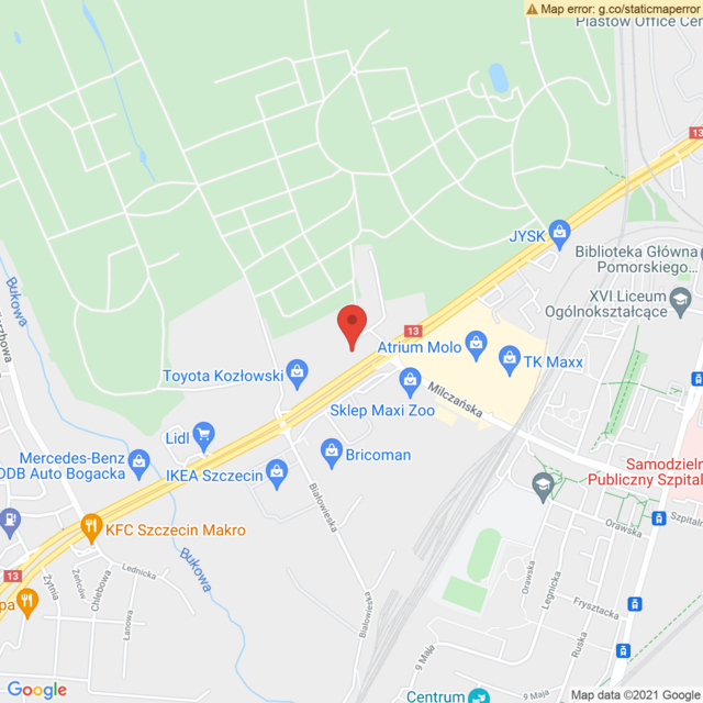 Lokalizacja Toyota Szczecin - Mieszka I 1